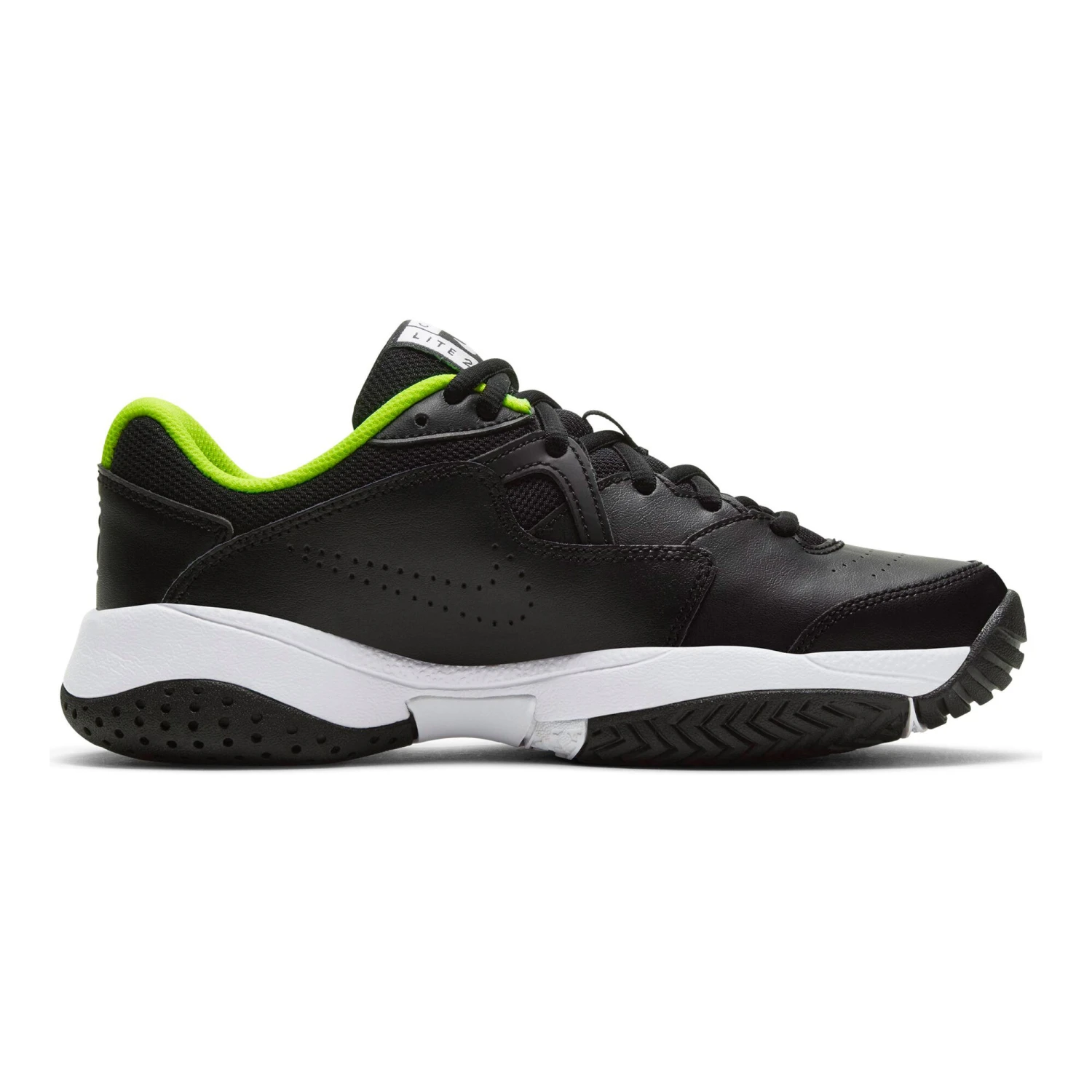 Nike Court Lite 2 All Court Shoe Kids - Black, White 9 Nike Court Lite 2 All Court Shoe Kids - Black, White - Image 7