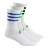 ADIDAS 3-Stripes Cushioning Crew Sports Socks - White, Multicoloured -Padel Pro Shop 15980000 000