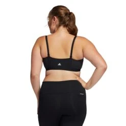 ADIDAS AM 3-Stripes Plus Sports Bras Women - Black -Padel Pro Shop 16163000 12
