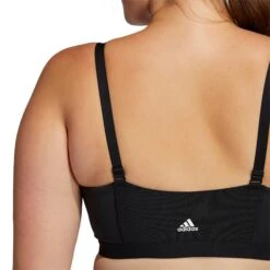 ADIDAS AM 3-Stripes Plus Sports Bras Women - Black -Padel Pro Shop 16163000 15