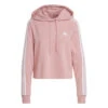 ADIDAS 3 Stripes French Terry Crop Hoody Women - Pink -Padel Pro Shop 16516000 000