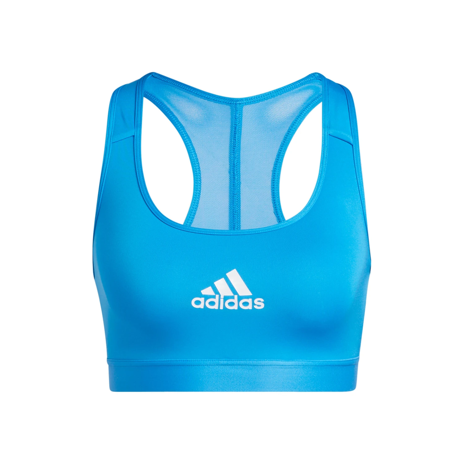 ADIDAS Mid Stripes Good Sports Bras Women - Blue 3 ADIDAS Mid Stripes Good Sports Bras Women - Blue