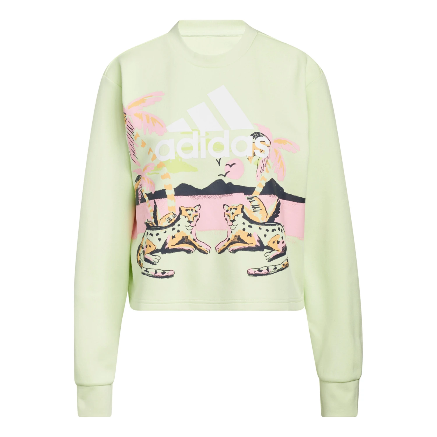 ADIDAS FARM Graphic Cropped Crew Neck Sweatshirt Women - Green, Multicoloured 3 ADIDAS FARM Graphic Cropped Crew Neck Sweatshirt Women - Green, Multicoloured