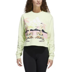ADIDAS FARM Graphic Cropped Crew Neck Sweatshirt Women - Green, Multicoloured 8 ADIDAS FARM Graphic Cropped Crew Neck Sweatshirt Women - Green, Multicoloured -Padel Pro Shop 17076000 13