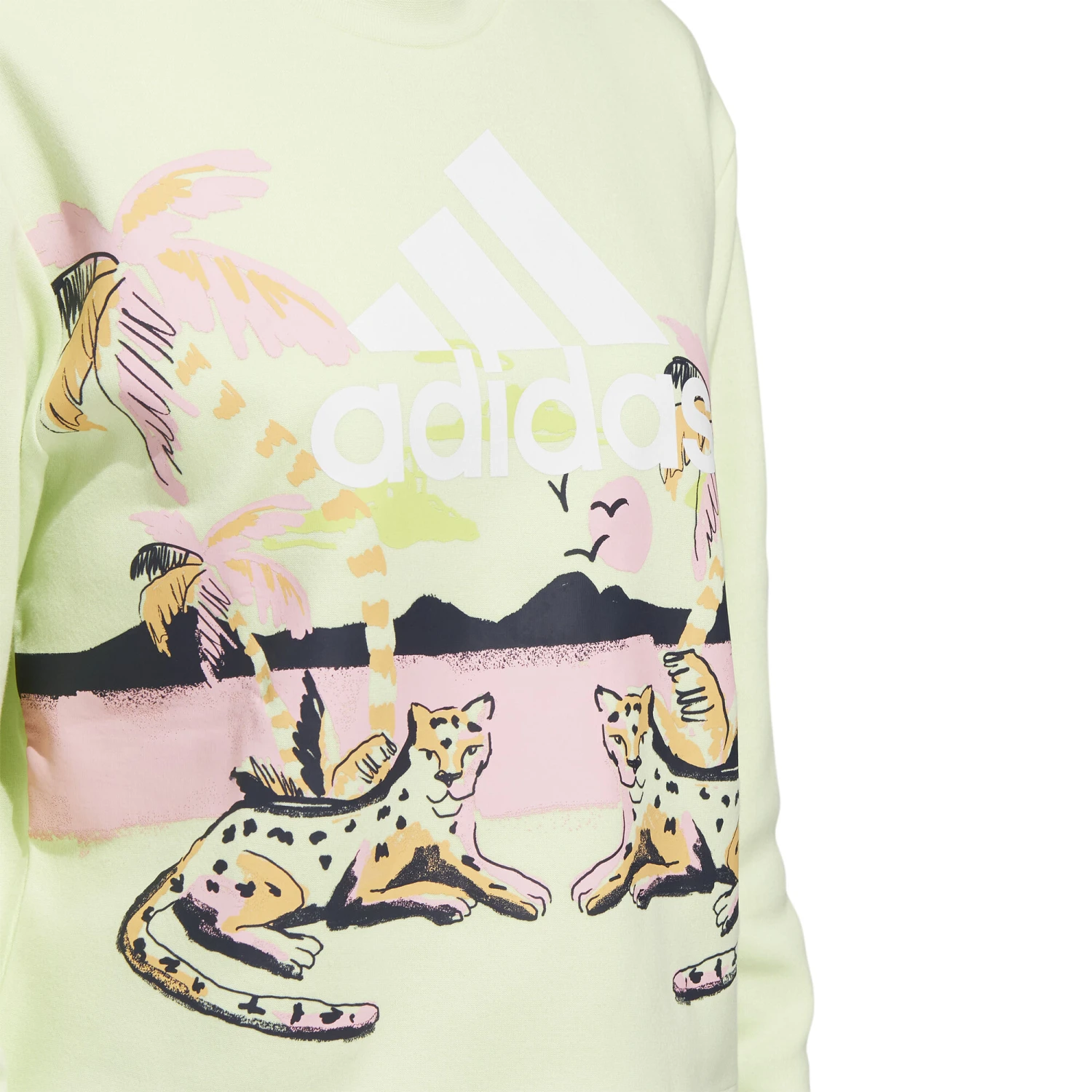 ADIDAS FARM Graphic Cropped Crew Neck Sweatshirt Women - Green, Multicoloured 6 ADIDAS FARM Graphic Cropped Crew Neck Sweatshirt Women - Green, Multicoloured - Image 4