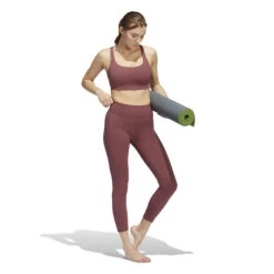 ADIDAS Velcro Studio Mid Stripes Sports Bras Women - Red 15 ADIDAS Velcro Studio Mid Stripes Sports Bras Women - Red -Padel Pro Shop 17099000 15