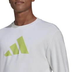 ADIDAS Future Icon 3BAR Crew Sweatshirt Men - White, Green -Padel Pro Shop 17177000 16