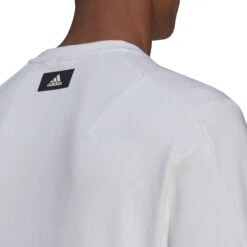 ADIDAS Future Icon 3BAR Crew Sweatshirt Men - White, Green -Padel Pro Shop 17177000 17