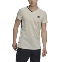ADIDAS US Series T-Shirt Men - Cream -Padel Pro Shop 17445000 15