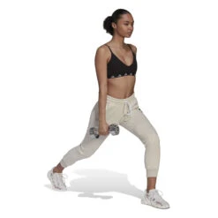 ADIDAS Purebare Light-Support Sports Bras Women - Black, White -Padel Pro Shop 17831000 17