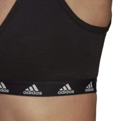 ADIDAS Purebare Light-Support Sports Bras Women - Black, White -Padel Pro Shop 17831000 18