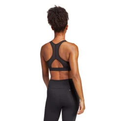 ADIDAS Training PowerReact Training Medium-Support Bra Sports Bras Women - Black -Padel Pro Shop 17854000 14