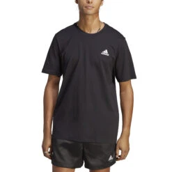 ADIDAS Essentials Single Jersey Embroidered Small Logo T-Shirt Men - Black, Beige -Padel Pro Shop 17887000 13