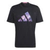 ADIDAS Designed For Movement HIIT Training T-Shirt Men - Black, Violet -Padel Pro Shop 18020000 000