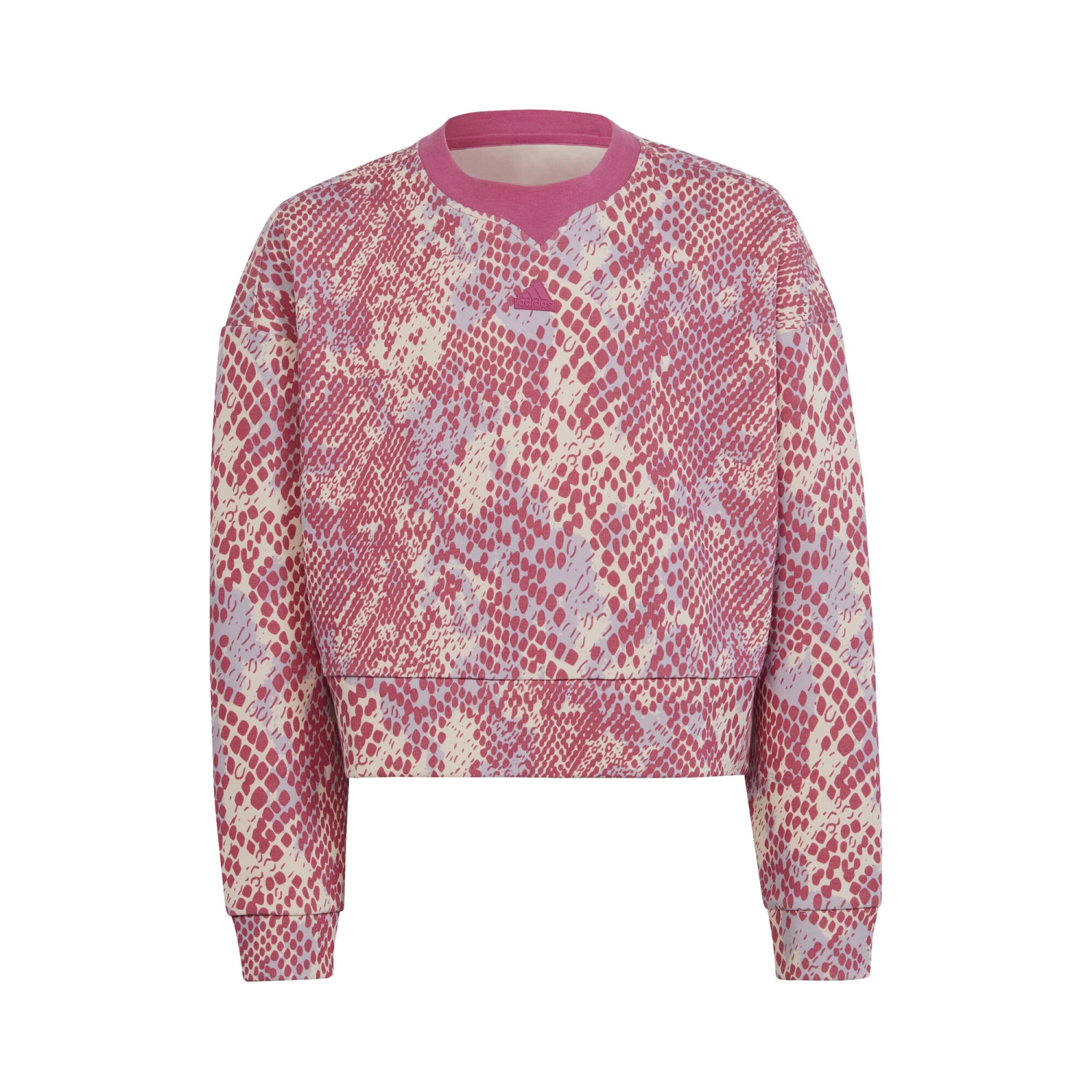 ADIDAS Future Icons Allover Print Sweatshirt Girls - Pink, Multicoloured 3 ADIDAS Future Icons Allover Print Sweatshirt Girls - Pink, Multicoloured