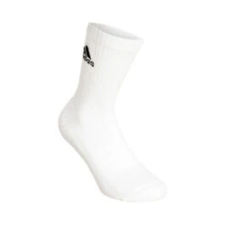 ADIDAS Crew Sportswear Ankle Sports Socks - White, Black -Padel Pro Shop 18126000 10