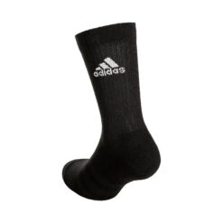 ADIDAS Crew Sportswear Ankle Sports Socks - Black, White -Padel Pro Shop 18129000 11