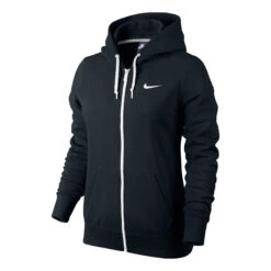 Nike Club Swoosh Full-Zip Training Jacket Women - Black, White -Padel Pro Shop 43120000 12