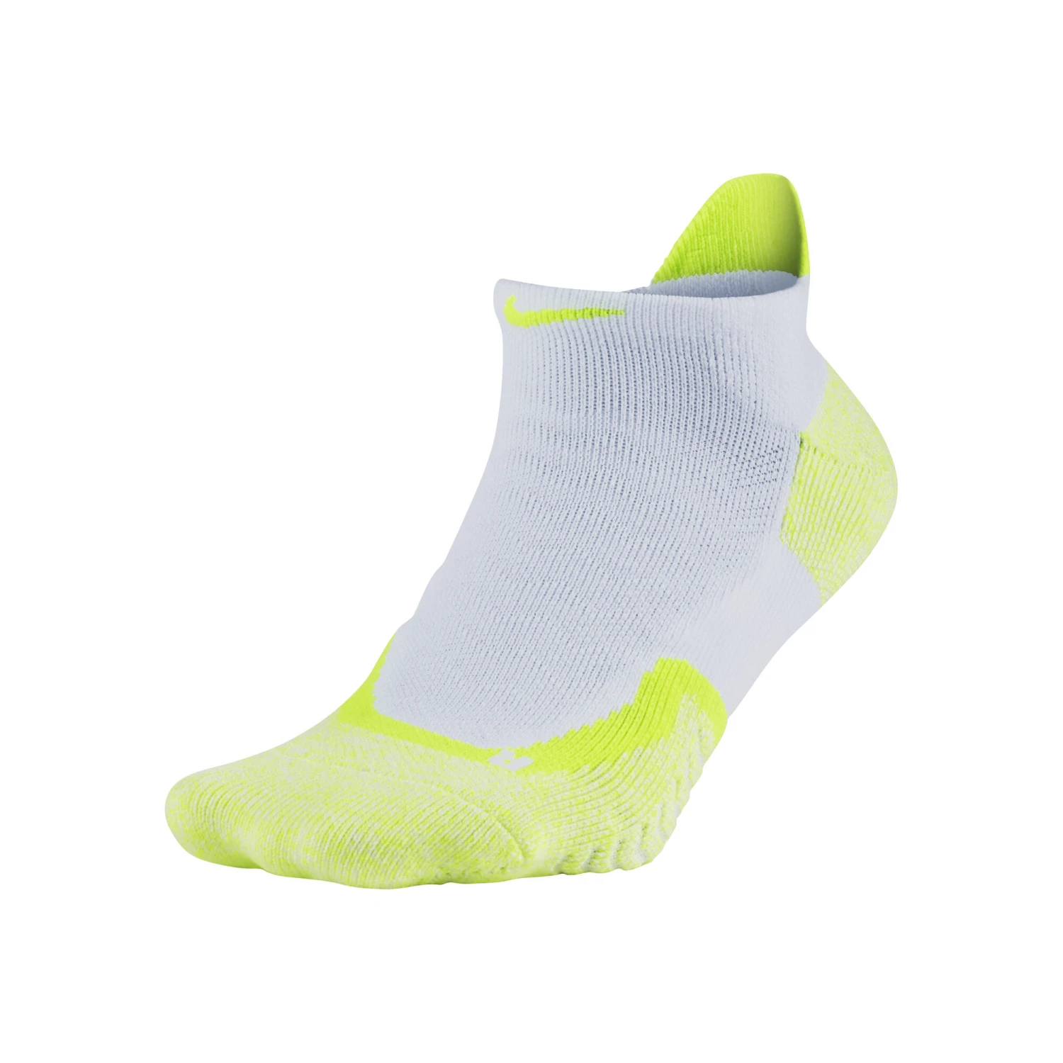 Nike Elite Cushioned No-Show Sports Socks - White, Yellow 3 Nike Elite Cushioned No-Show Sports Socks - White, Yellow