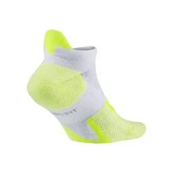 Nike Elite Cushioned No-Show Sports Socks - White, Yellow 7 Nike Elite Cushioned No-Show Sports Socks - White, Yellow -Padel Pro Shop 43579000 0 3