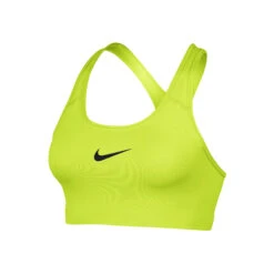 Nike Pro Classic Swoosh Sports Bras Women - Lemon, Black -Padel Pro Shop 49159000 000