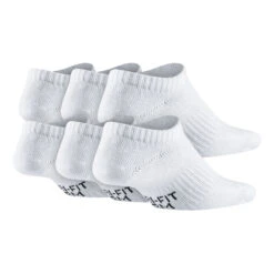 Nike Performance Lightweight No-Show Sports Socks 6 Pack - White, Black -Padel Pro Shop 49326000 0 2
