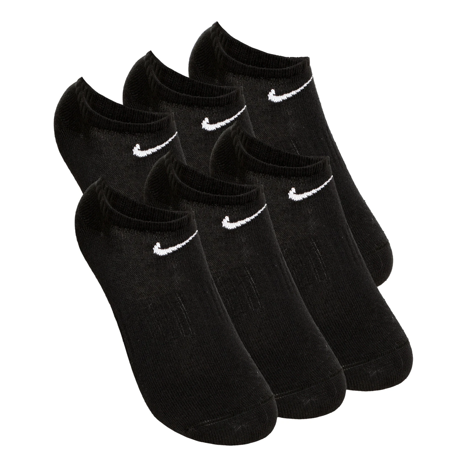 Nike Everyday Lightweight Tennis Socks 6 Pack - Black, White 3 Nike Everyday Lightweight Tennis Socks 6 Pack - Black, White