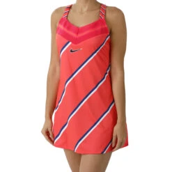 Nike Court Dress Women - Coral, Dark Blue