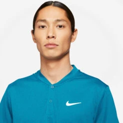 Nike Court Dry Blade Polo Men - Turquoise -Padel Pro Shop 52068000 15