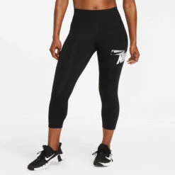 Nike One Crop HBR GRX Plus Size Tight Women - Black, White 8 Nike One Crop HBR GRX Plus Size Tight Women - Black, White -Padel Pro Shop 52300000 10