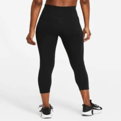 Nike One Crop HBR GRX Plus Size Tight Women - Black, White 10 Nike One Crop HBR GRX Plus Size Tight Women - Black, White -Padel Pro Shop 52300000 12