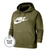 Nike Sportswear Essential Graphic Plus Size Hoody Women - Olive, White 1 Nike Sportswear Essential Graphic Plus Size Hoody Women - Olive, White -Padel Pro Shop 53848000 000
