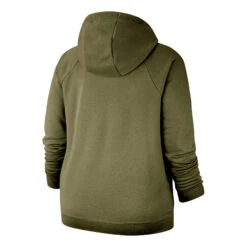 Nike Sportswear Essential Graphic Plus Size Hoody Women - Olive, White -Padel Pro Shop 53848000 0 2