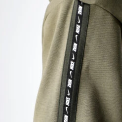 Nike Sportswear Repeat Fleece Hoody Men - Olive, White -Padel Pro Shop 54081000 16