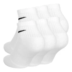 Nike Everyday Cushioned Ankle Sports Socks 6 Pack - White, Black -Padel Pro Shop 54878000 0 2