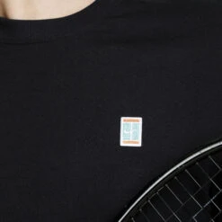 Nike Court Embroidered T-Shirt Men - Black -Padel Pro Shop 55252000 15