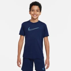 Nike Dri-Fit HBR T-Shirt Boys - Dark Blue -Padel Pro Shop 55648000 10