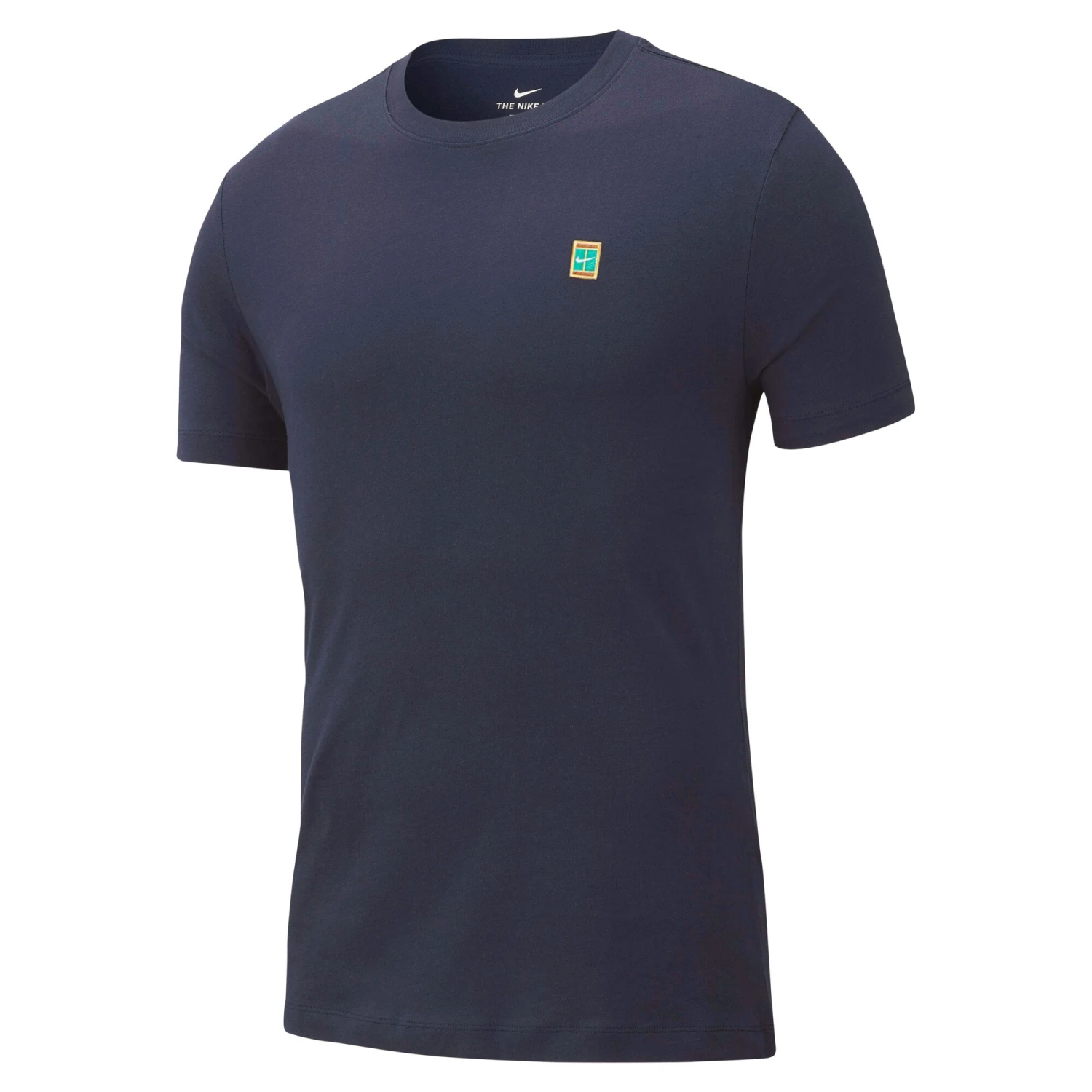 Nike Court Embroidered T-Shirt Men - Blue 3 Nike Court Embroidered T-Shirt Men - Blue