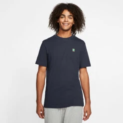 Nike Court Embroidered T-Shirt Men - Blue 9 Nike Court Embroidered T-Shirt Men - Blue -Padel Pro Shop 55905000 14