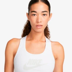 Nike Dri-Fit Swoosh Club Futura GX Sports Bras Women - White -Padel Pro Shop 56691000 16