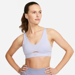 Nike Dri-Fit Indy Plunge Cutout Sports Bras Women - Lilac -Padel Pro Shop 57074000 13
