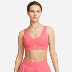 Nike Dri-Fit Indy Plunge Cutout Sports Bras Women - Coral -Padel Pro Shop 57075000 13