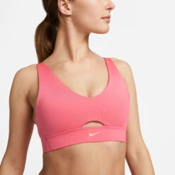 Nike Dri-Fit Indy Plunge Cutout Sports Bras Women - Coral -Padel Pro Shop 57075000 16